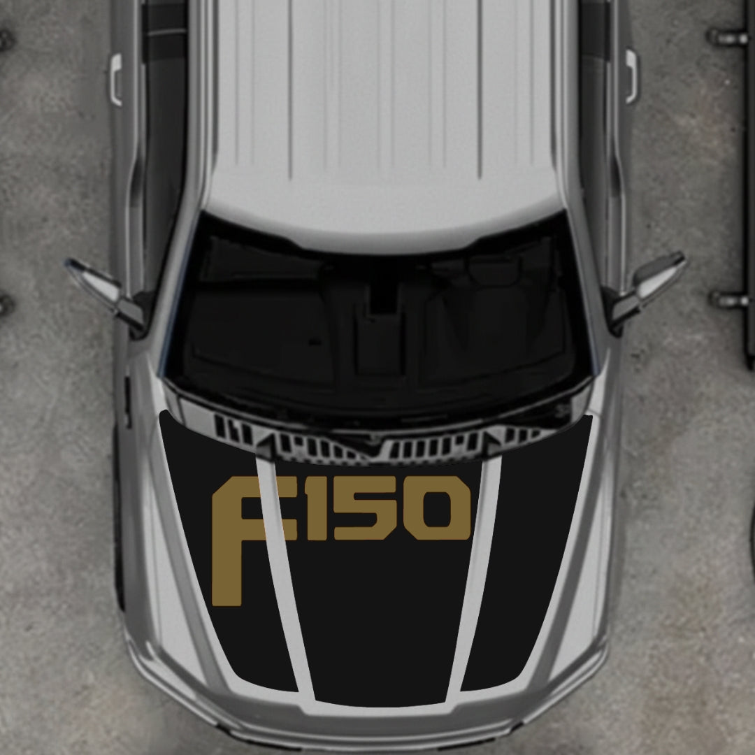 Hood Panel Decal/Sticker - Style 21 Graphic Kit - For Ford F-150 2020-2026 - Premium Vinyl