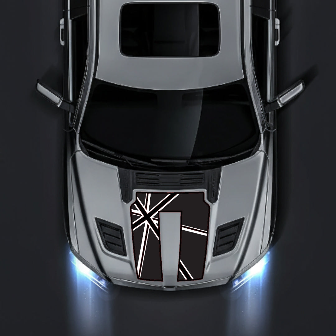 Hood Panel Decal/Sticker - England - Border Graphic Kit - For Dodge RAM 1500 2019-2025 - Premium Vinyl