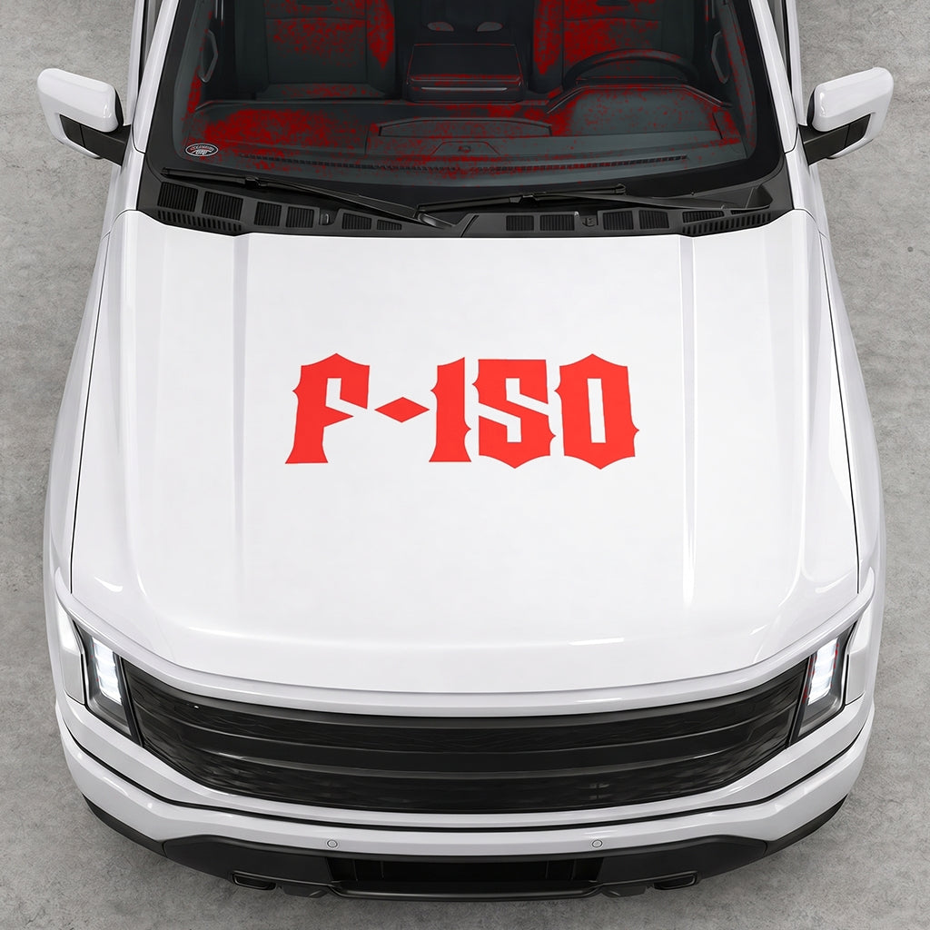 Hood Panel Decal/Sticker - Cut Lightning F150 Graphic Decal Graphic Kit - For FORD F-150 2015-2020 - Premium Vinyl