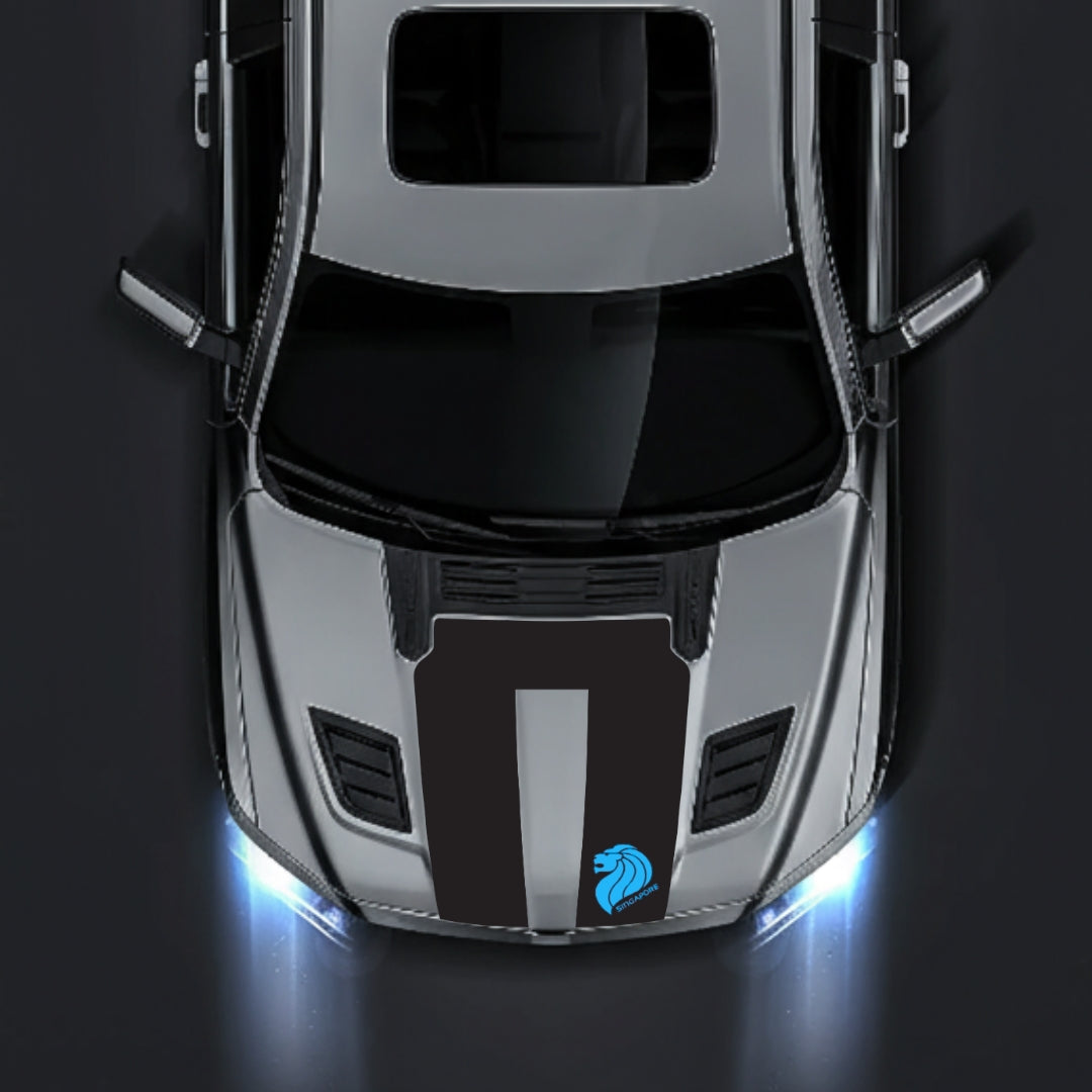 Hood Panel Decal/Sticker - Singapore Graphic Kit - For Dodge RAM 1500 2019-2025 - Premium Vinyl