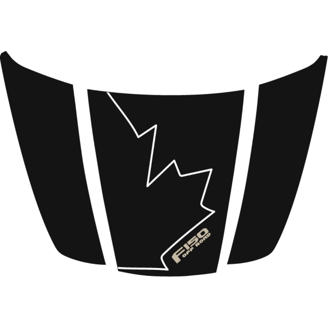 Hood Panel Decal/Sticker - Canada Style 15 Graphic Kit - For Ford F-150 2020-2026 - Premium Vinyl