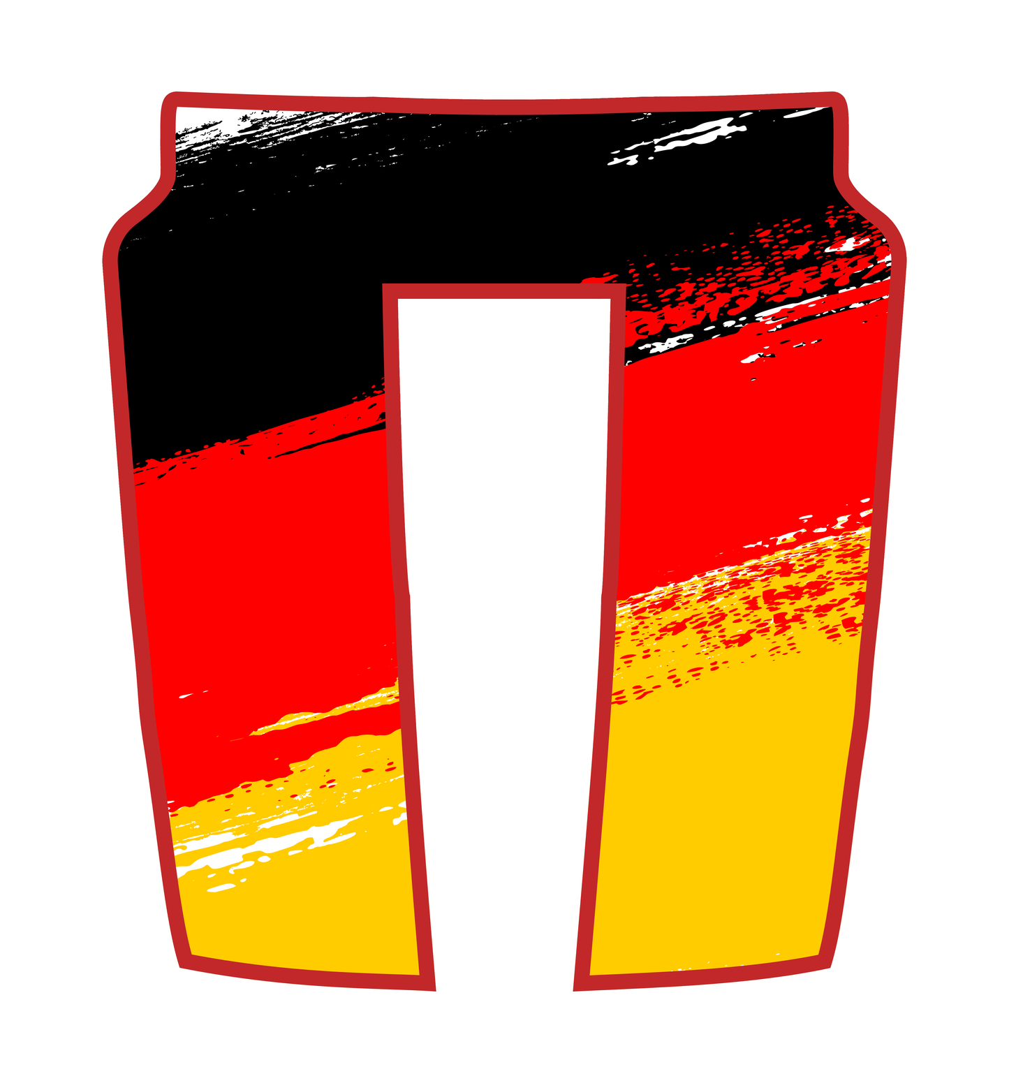 Performance Hood Panel Decal/Sticker - Germany Flag - Border Graphic Kit - For Dodge RAM 1500 2019-2025 - Premium Vinyl