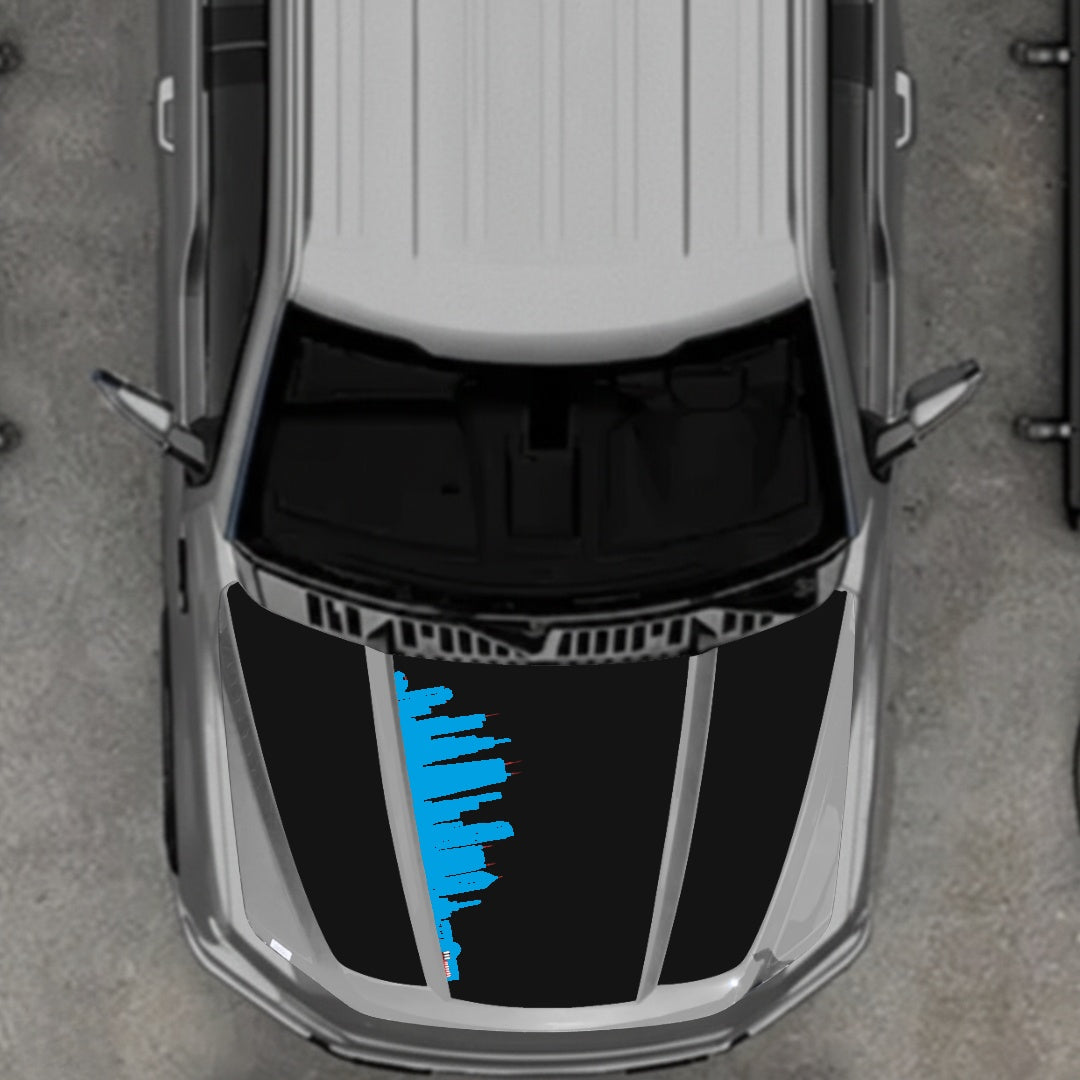 Hood Panel Decal/Sticker - Dubai Graphic Kit - For Ford F-150 2020-2026 - Premium Vinyl