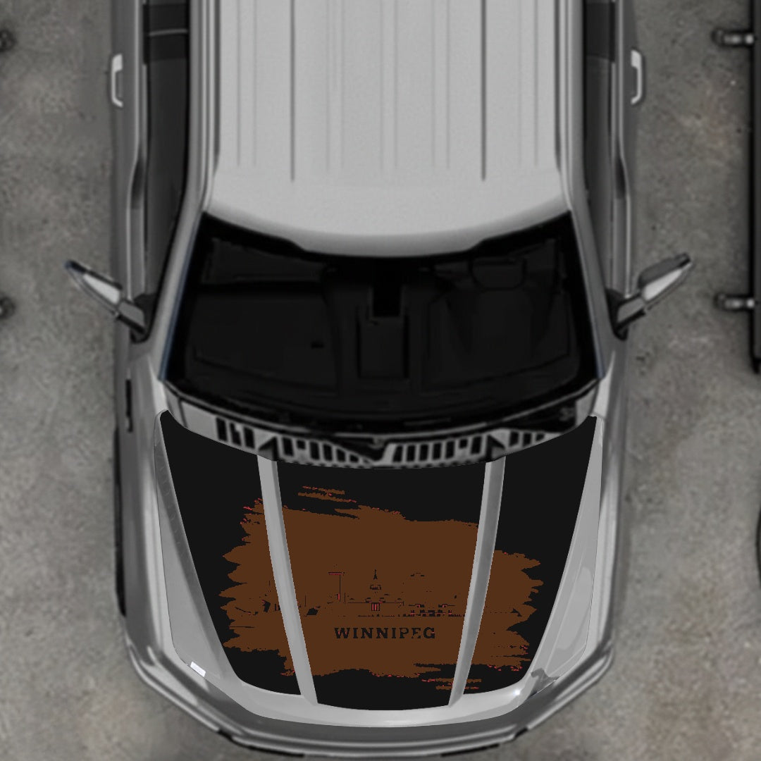 Hood Panel Decal/Sticker - Winnipeg Graphic Kit - For Ford F-150 2020-2026 - Premium Vinyl