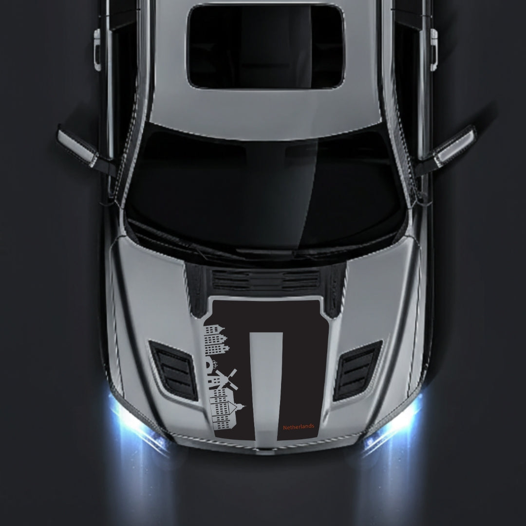Hood Panel Decal/Sticker - Netherlands Skyline - Cut Graphic Kit - For Dodge RAM 1500 2019-2025 - Premium Vinyl
