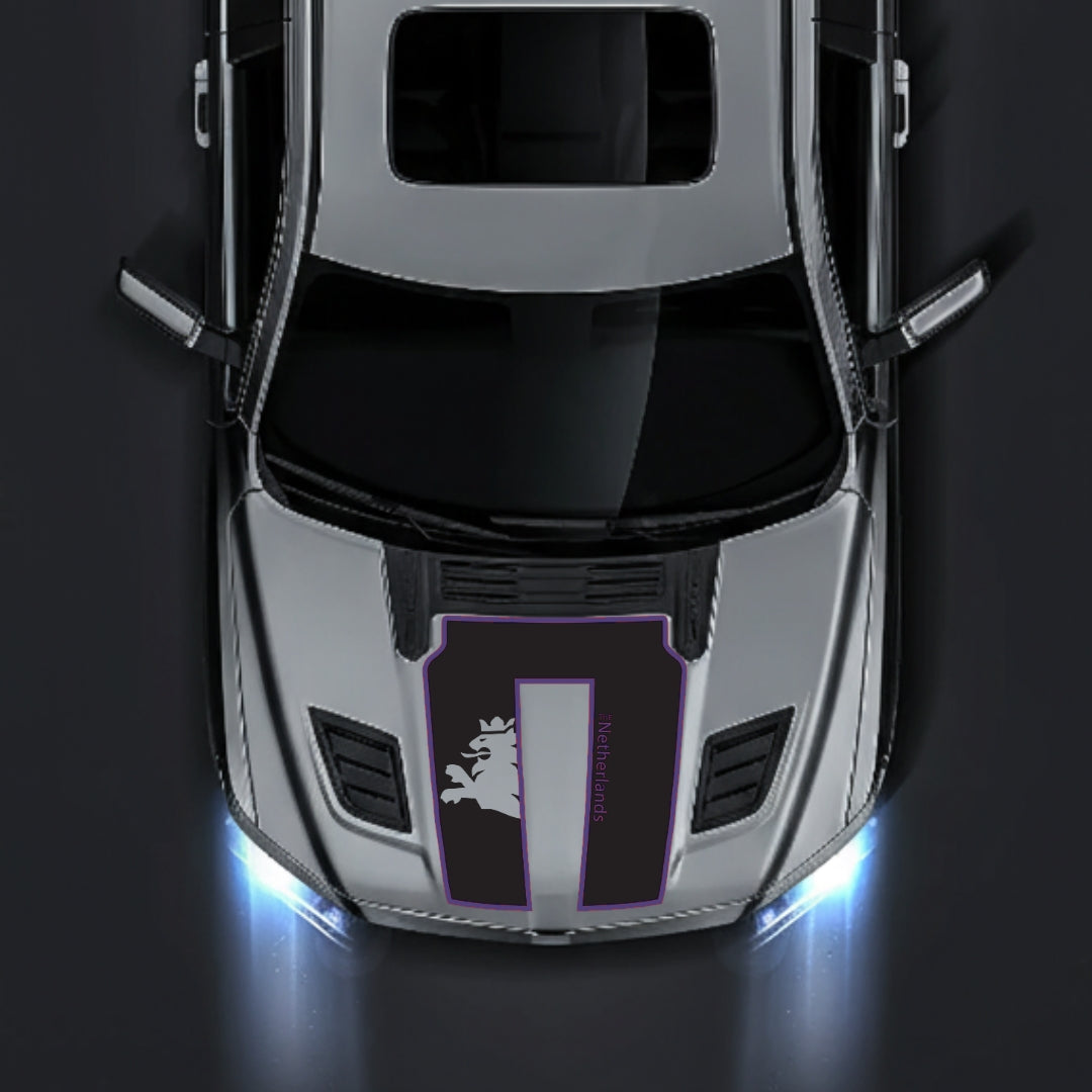 Hood Panel Decal/Sticker - Netherlands - Cut - Border Graphic Kit - For Dodge RAM 1500 2019-2025 - Premium Vinyl