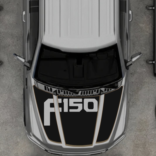 Hood Panel Decal/Sticker - Style 15 Graphic Kit - For Ford F-150 2020-2026 - Premium Vinyl