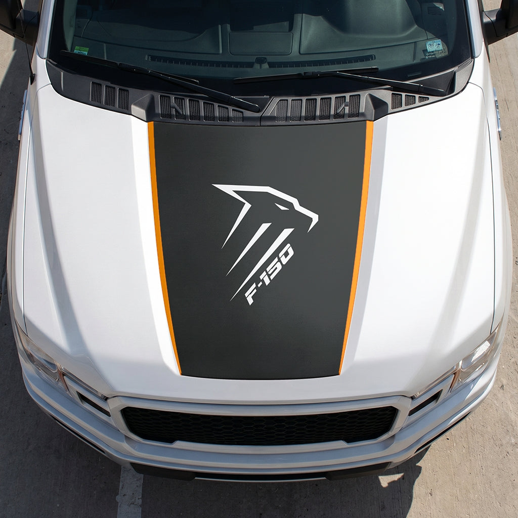 Hood Panel Decal/Sticker - Eagle Head Graphic Decal Graphic Kit - For Ford F-150 2015-2020 - Premium Vinyl