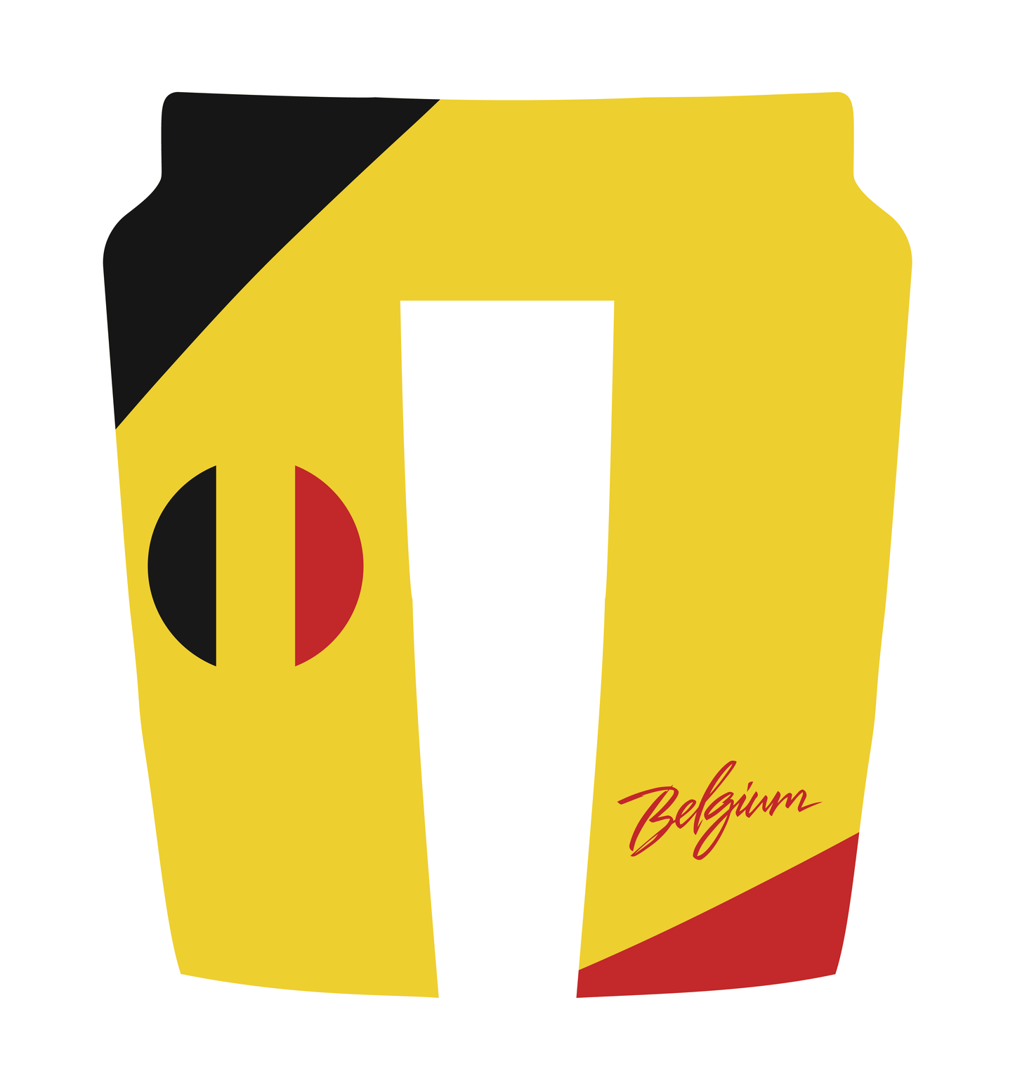 Performance Hood Panel Decal/Sticker - Belgium Flag Graphic Kit - For Dodge RAM 1500 2019-2025 - Premium Vinyl