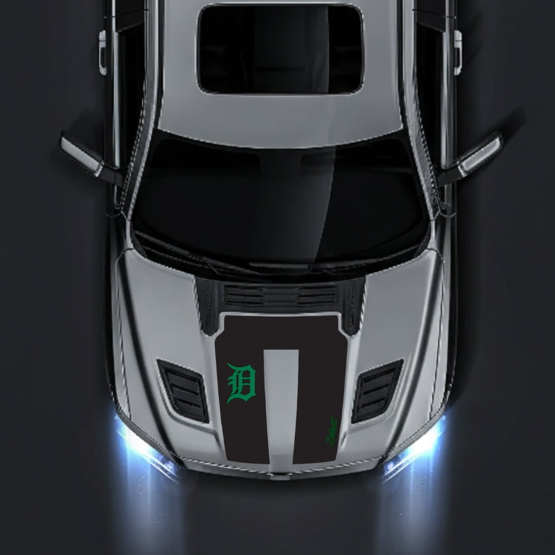 Performance Hood Panel Decal/Sticker - Detroit Street Graphic Kit - For Dodge RAM 1500 2019-2025 - Premium Vinyl