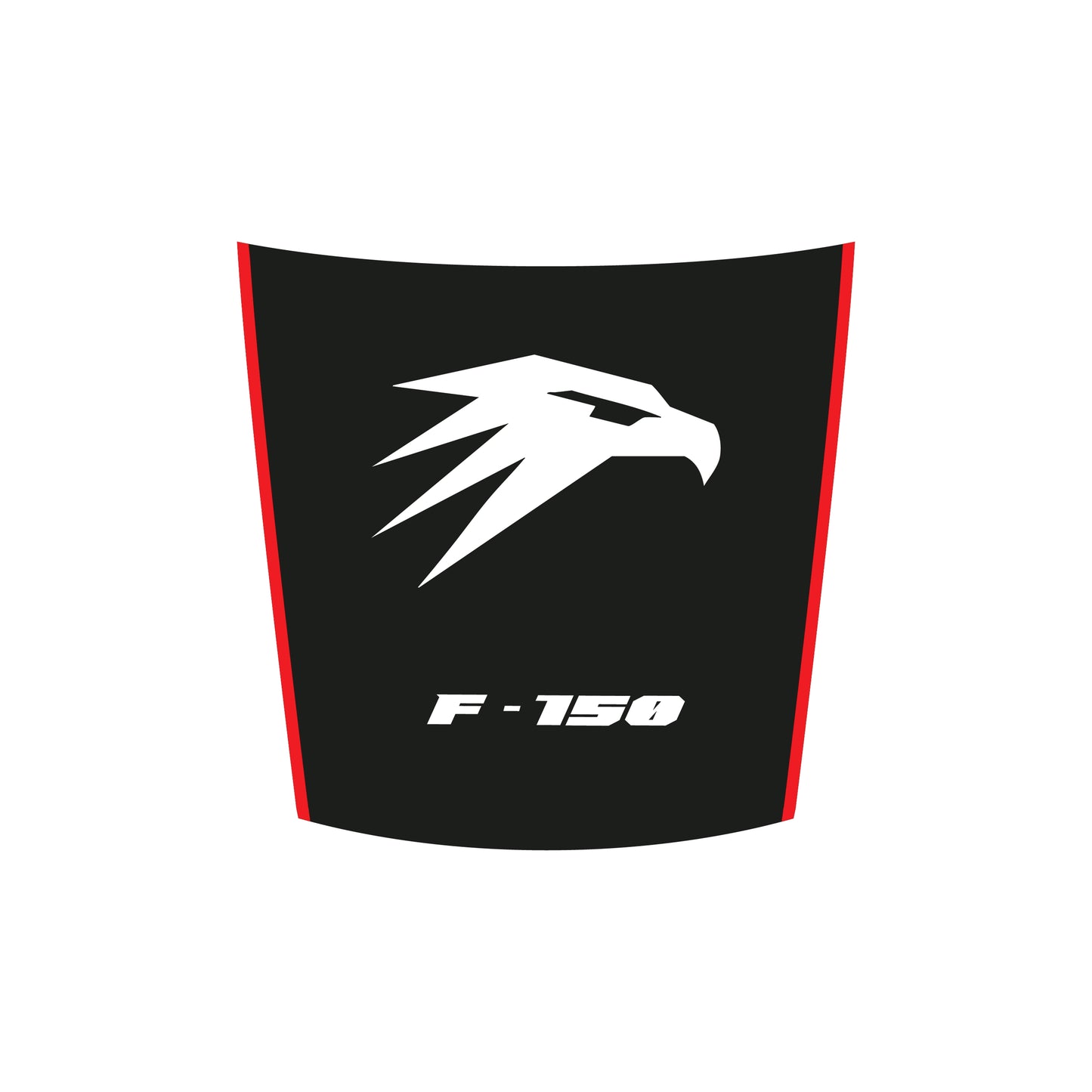 Hood Panel Decal/Sticker - Hawk Head Graphic Decal Graphic Kit - For Ford F-150 2015-2020 - Premium Vinyl