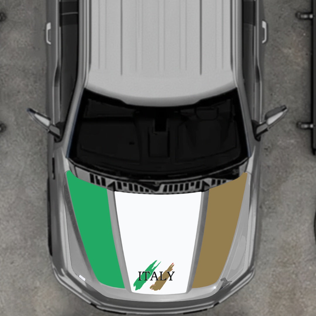 Hood Panel Decal/Sticker - Italy Graphic Kit - For Ford F-150 2020-2026 - Premium Vinyl