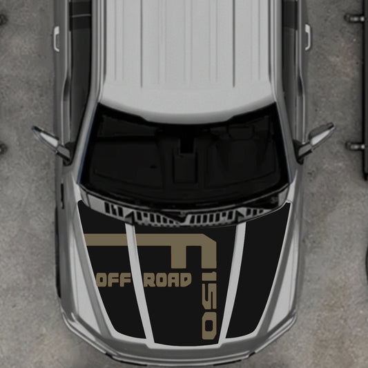 Hood Panel Decal/Sticker - Style 7 Graphic Kit - For Ford F-150 2020-2026 - Premium Vinyl