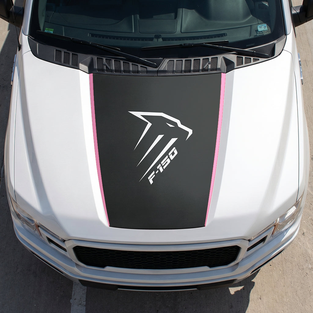 Hood Panel Decal/Sticker - Eagle Head Graphic Decal Graphic Kit - For Ford F-150 2015-2020 - Premium Vinyl