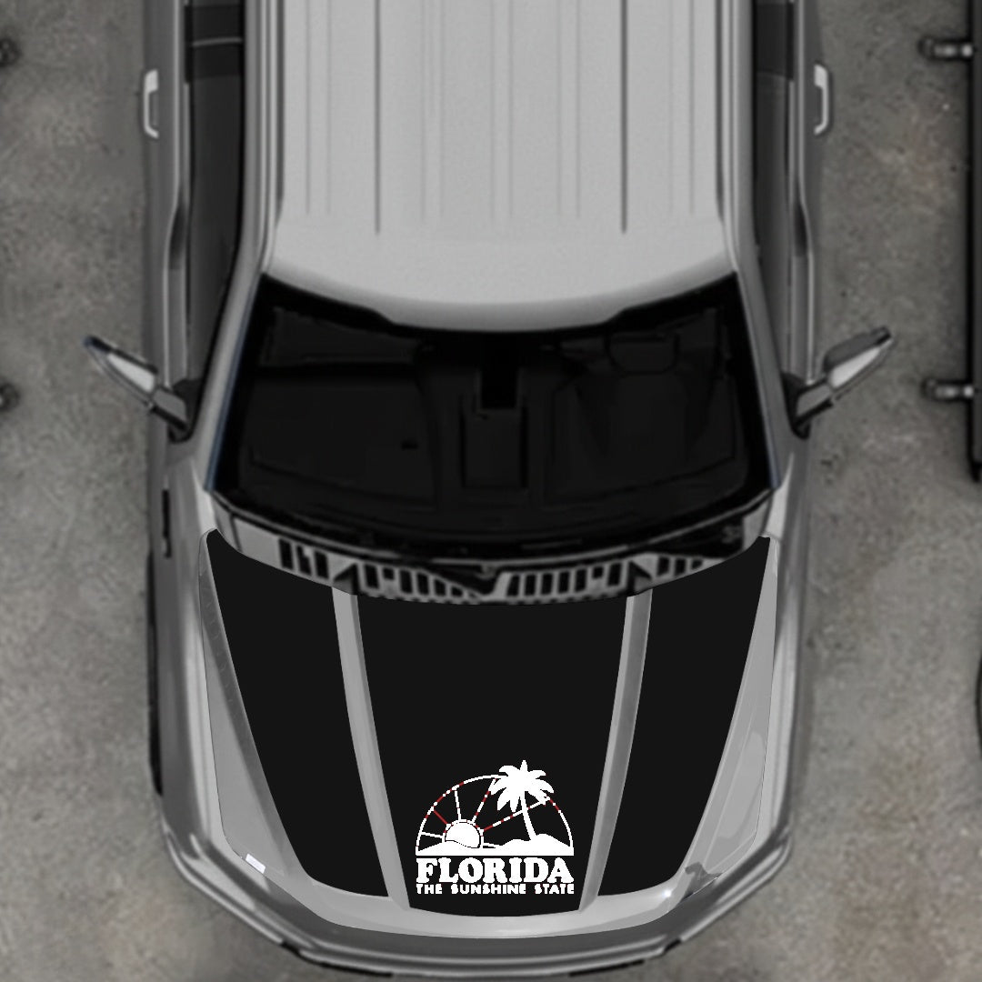 Hood Panel Decal/Sticker - Florida Graphic Kit - For Ford F-150 2020-2026 - Premium Vinyl