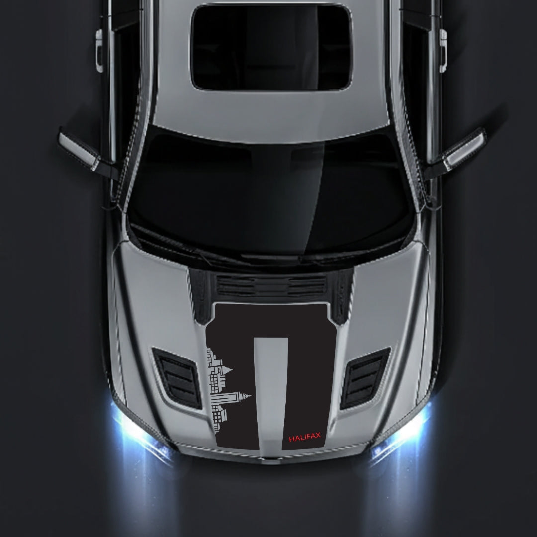 Hood Panel Decal/Sticker - Halifax Skyline - Cut Graphic Kit - For Dodge RAM 1500 2019-2025 - Premium Vinyl