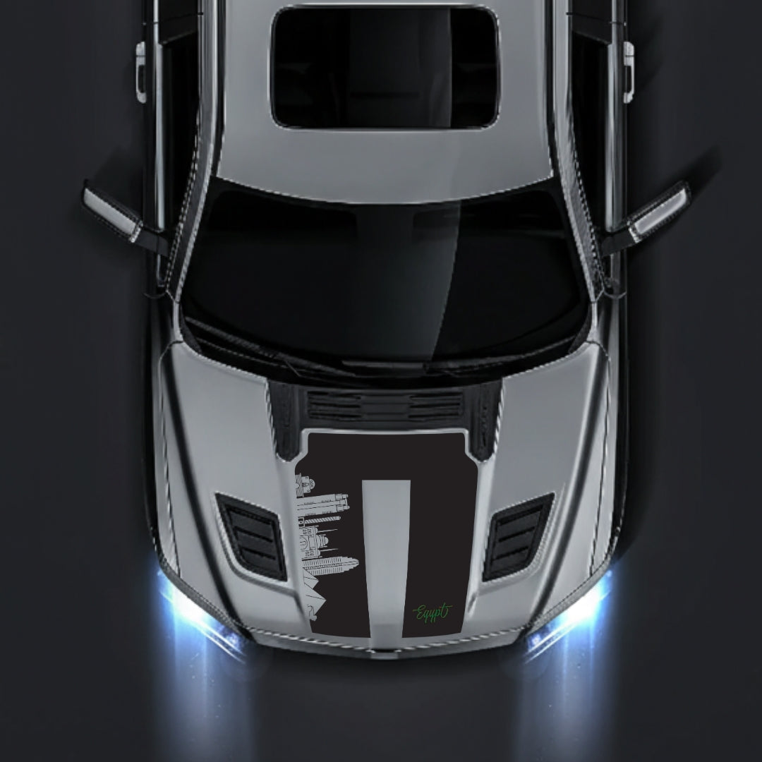 Hood Panel Decal/Sticker - Egypt Skyline - Cut Graphic Kit - For Dodge RAM 1500 2019-2025 - Premium Vinyl