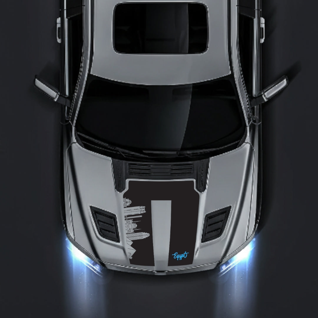 Hood Panel Decal/Sticker - Egypt Skyline - Cut Graphic Kit - For Dodge RAM 1500 2019-2025 - Premium Vinyl