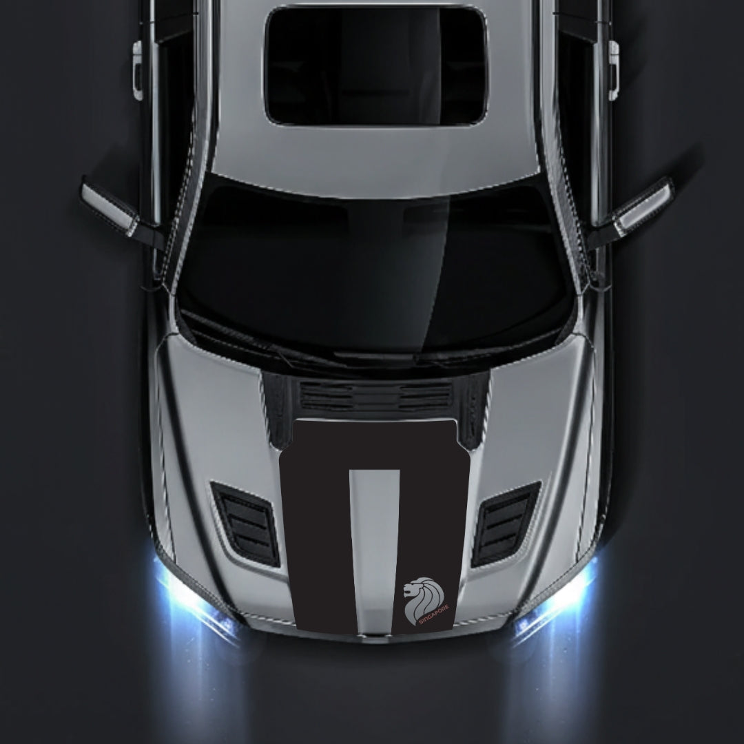Hood Panel Decal/Sticker - Singapore - Cut Graphic Kit - For Dodge RAM 1500 2019-2025 - Premium Vinyl