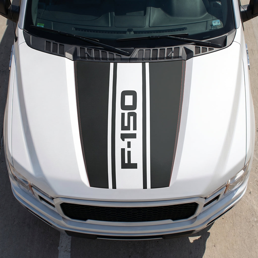 Hood Panel Decal/Sticker - Road F150 Graphic Decal Graphic Kit - For Ford F-150 2015-2020 - Premium Vinyl