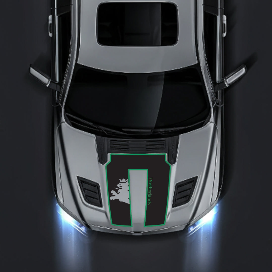 Hood Panel Decal/Sticker - Netherlands - Cut - Border Graphic Kit - For Dodge RAM 1500 2019-2025 - Premium Vinyl