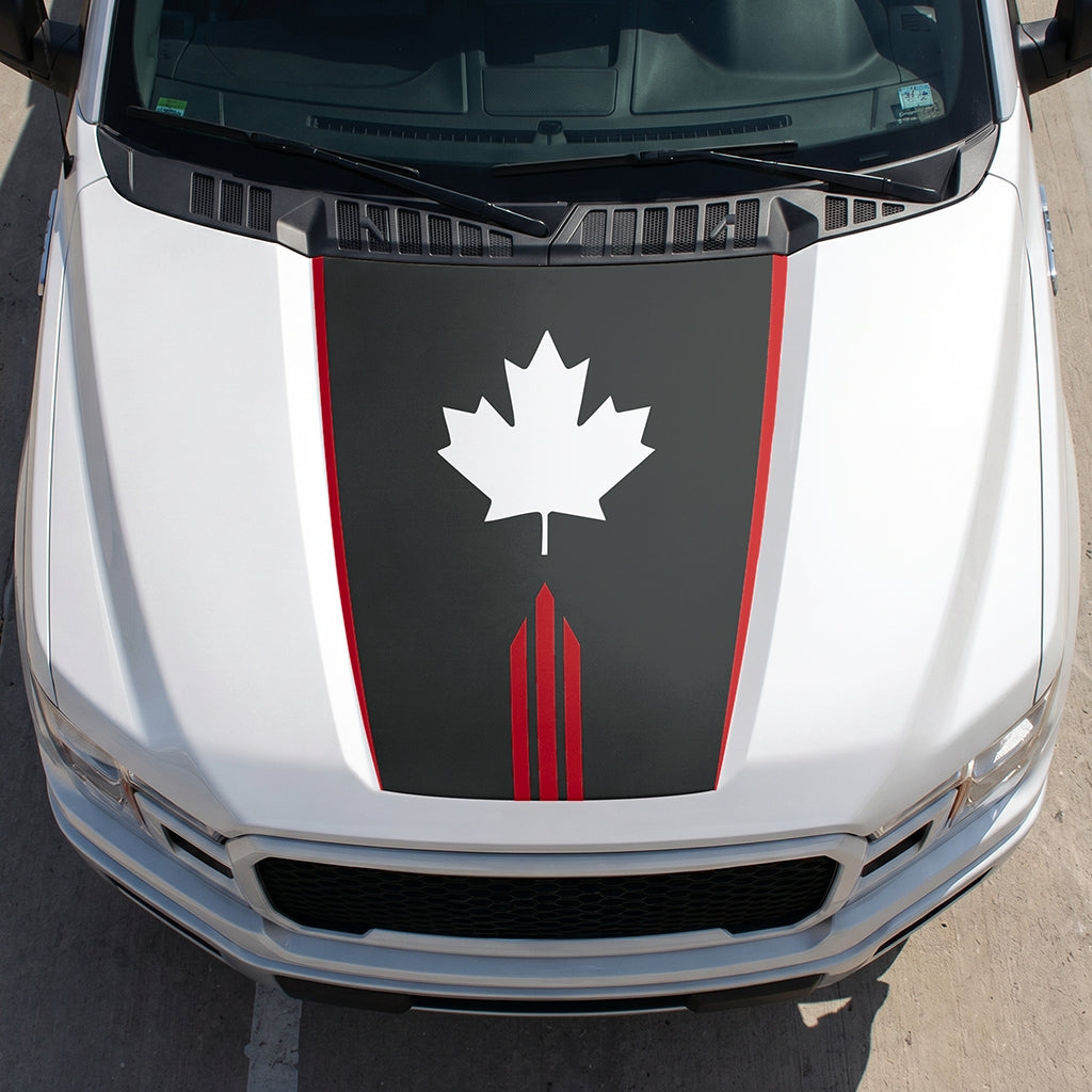 Hood Panel Decal/Sticker - Maple Graphic Decal Graphic Kit - For Ford F-150 2015-2020 - Premium Vinyl