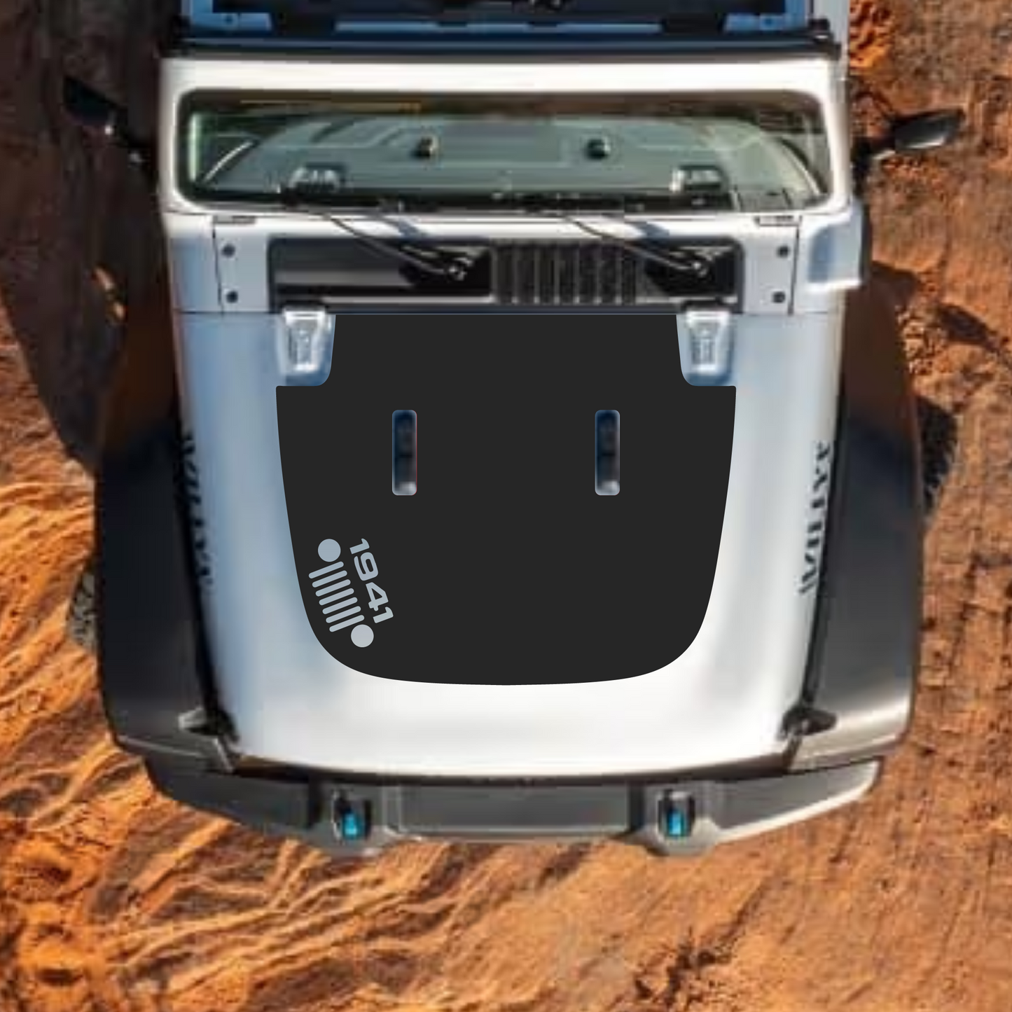 Hood Styles Decal/Sticker - For JL/JLU Sahara Hood - 2018-2025 - Premium Vinyl
