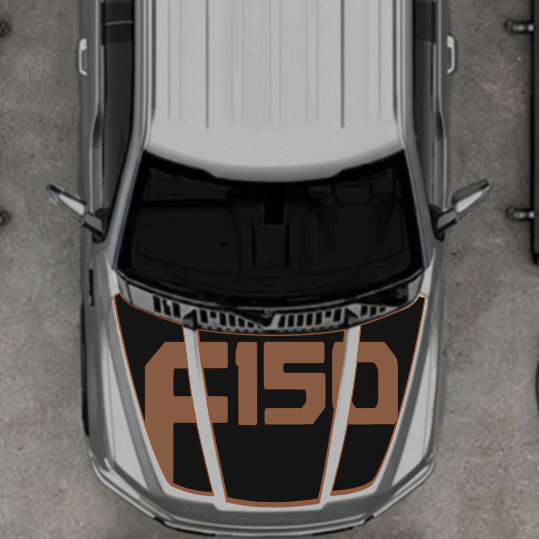 Hood Panel Decal/Sticker - Style 16 Graphic Kit - For Ford F-150 2020-2026 - Premium Vinyl