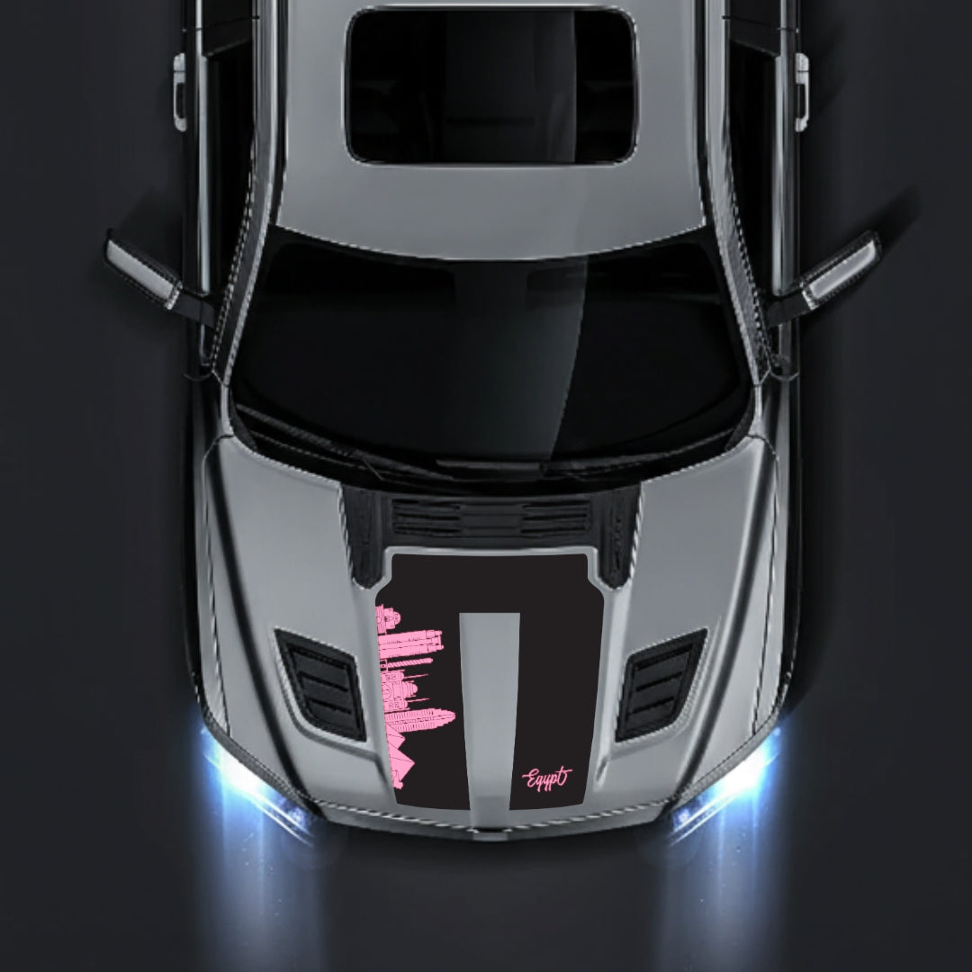 Hood Panel Decal/Sticker - Egypt Skyline Graphic Kit - For Dodge RAM 1500 2019-2025 - Premium Vinyl