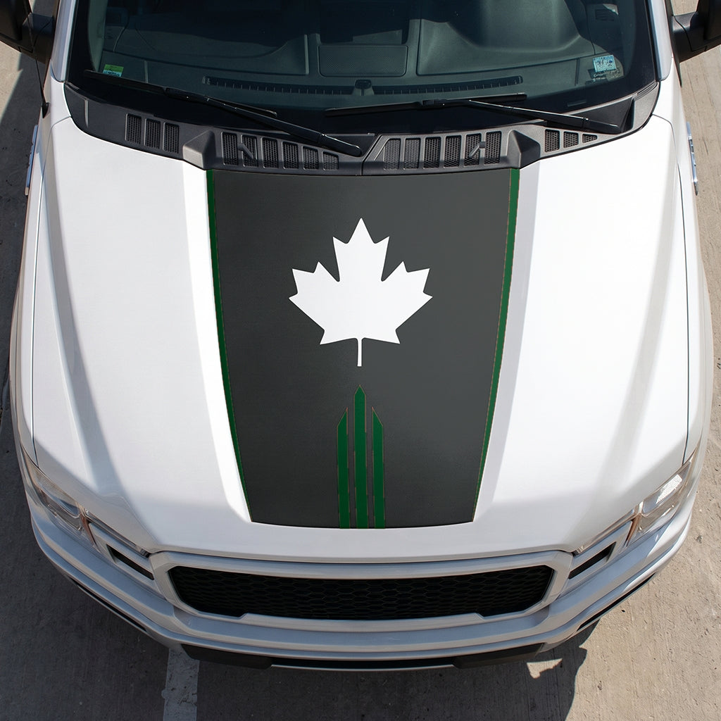 Hood Panel Decal/Sticker - Maple Graphic Decal Graphic Kit - For Ford F-150 2015-2020 - Premium Vinyl
