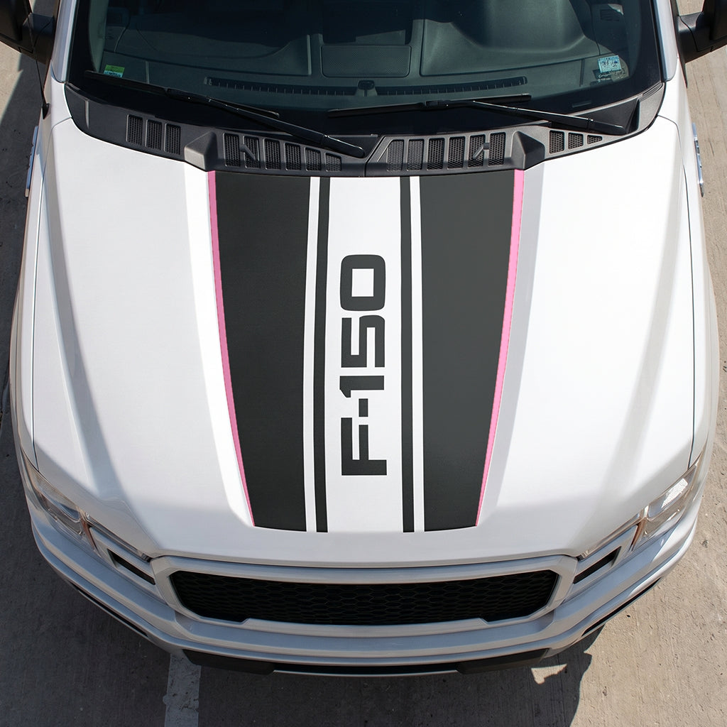 Hood Panel Decal/Sticker - Road F150 Graphic Decal Graphic Kit - For Ford F-150 2015-2020 - Premium Vinyl