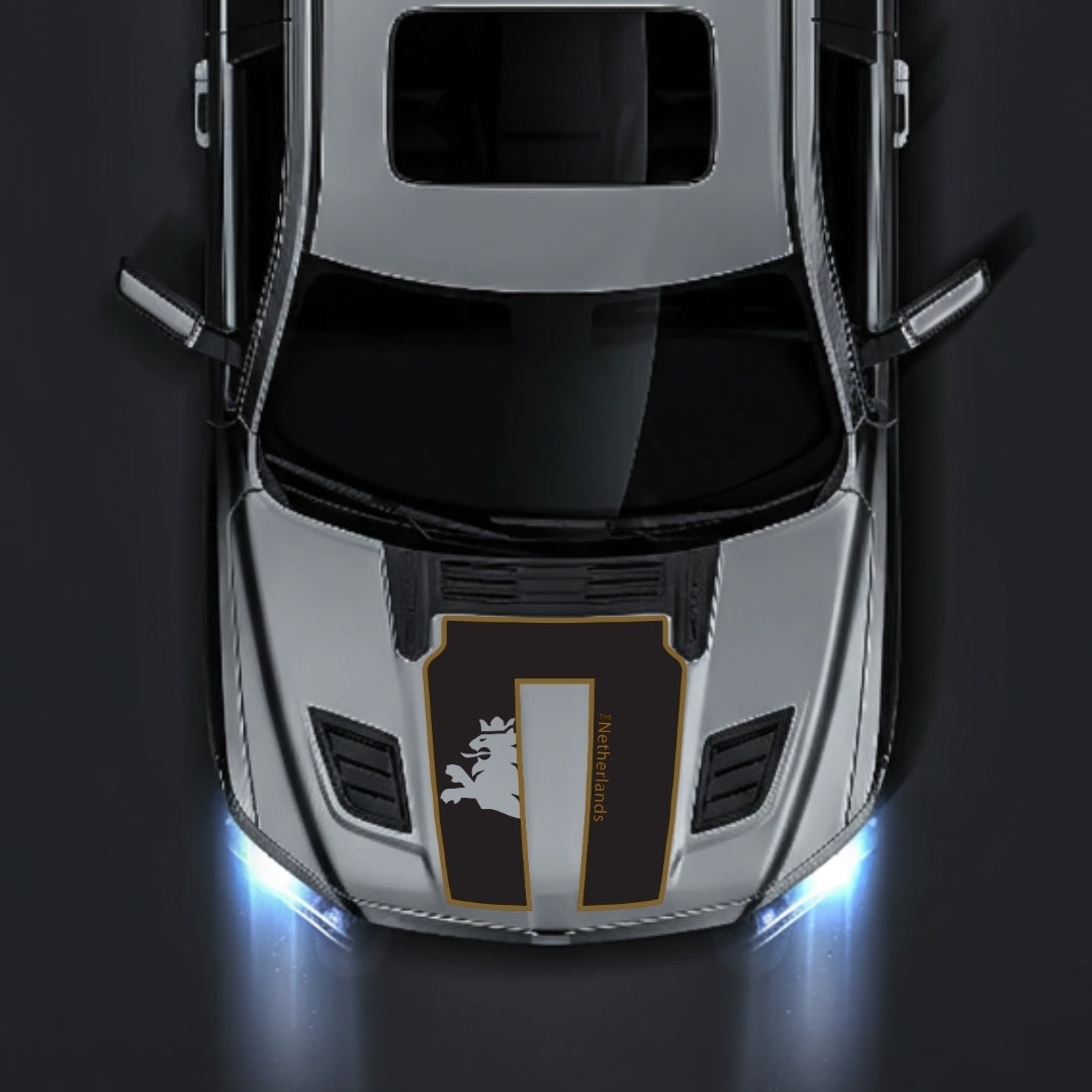 Performance Hood Panel Decal/Sticker - Netherlands - Cut - Border Graphic Kit - For Dodge RAM 1500 2019-2025 - Premium Vinyl