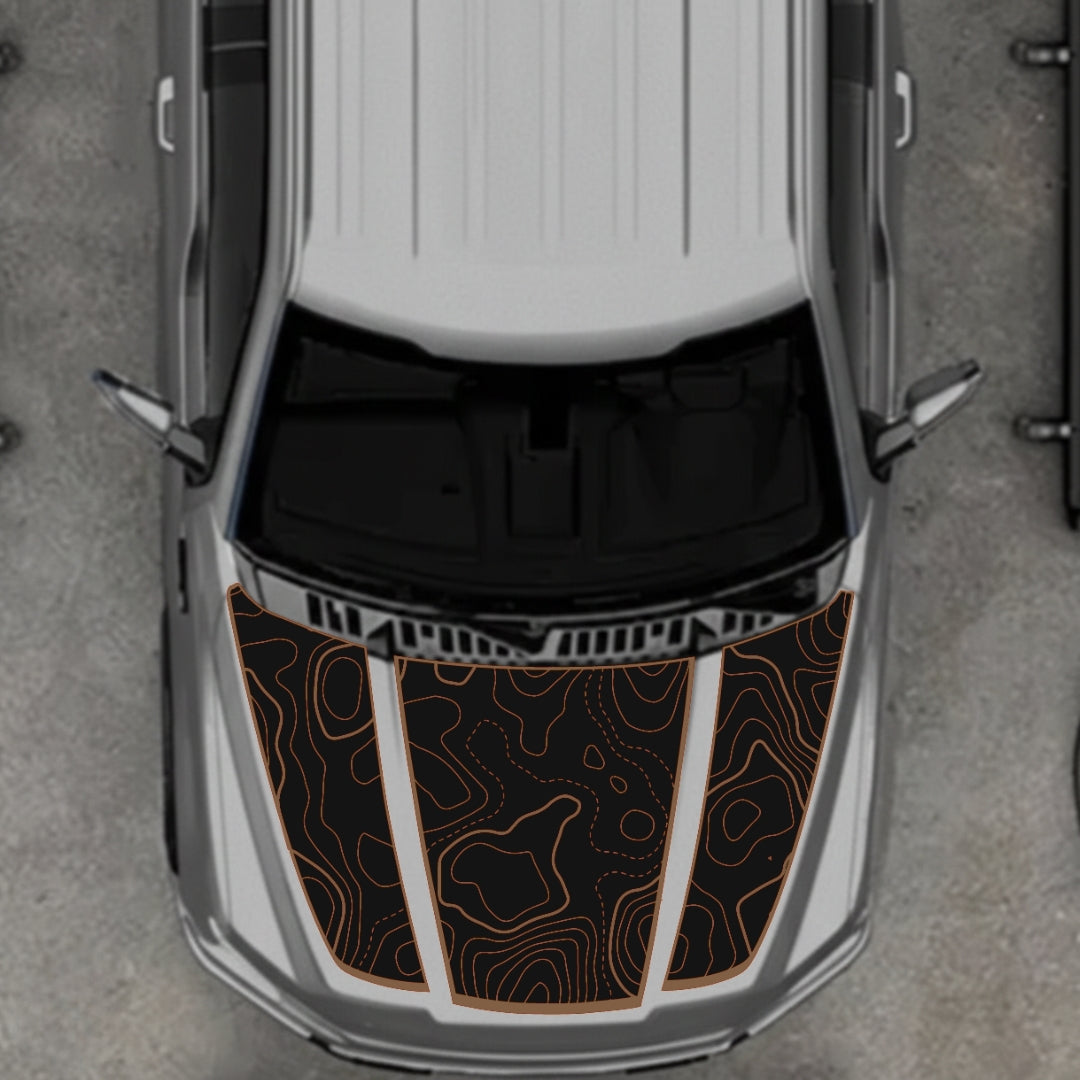 Hood Panel Decal/Sticker - Canada Style 18 Graphic Kit - For Ford F-150 2020-2026 - Premium Vinyl