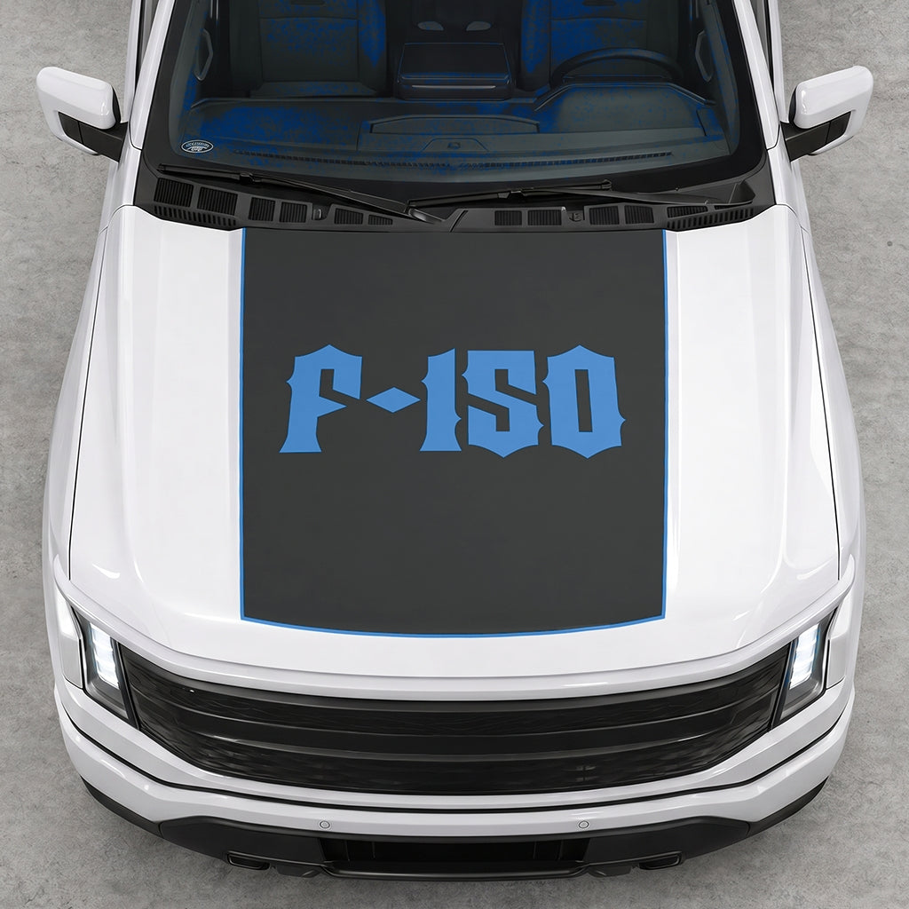 Hood Panel Decal/Sticker - Lightning F150 Graphic Decal Graphic Kit - For FORD F-150 2015-2020 - Premium Vinyl