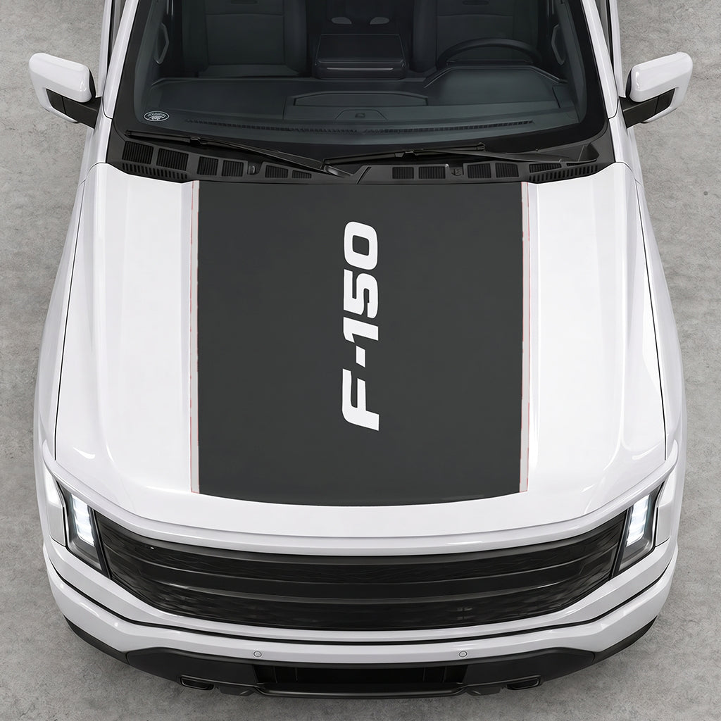 Hood Panel Decal/Sticker - Italic Style F150 Graphic Decal Graphic Kit - For Ford F-150 2015-2020 - Premium Vinyl