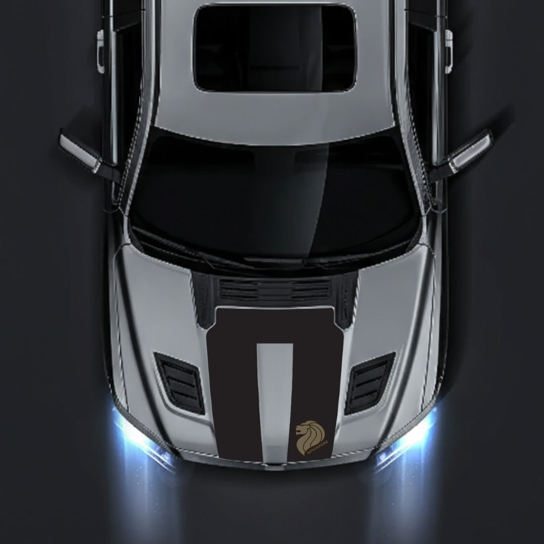 Performance Hood Panel Decal/Sticker - Singapore Graphic Kit - For Dodge RAM 1500 2019-2025 - Premium Vinyl