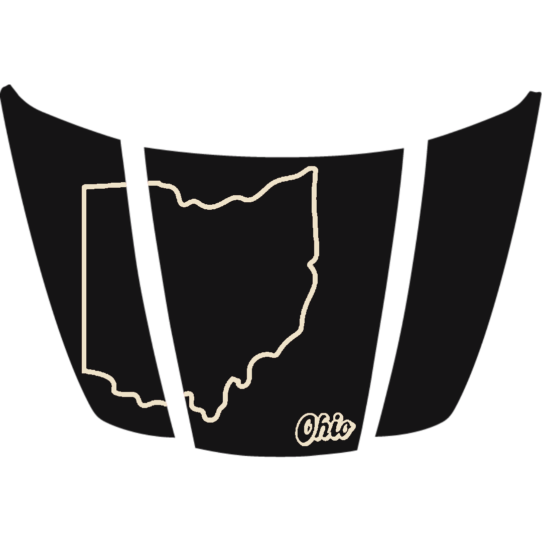 Hood Panel Decal/Sticker - Ohio Graphic Kit - For Ford F-150 2020-2026 - Premium Vinyl