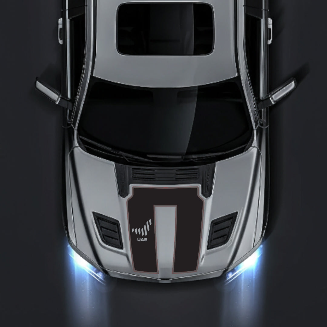 Hood Panel Decal/Sticker - United Arab Emirates - Cut - Border Graphic Kit - For Dodge RAM 1500 2019-2025 - Premium Vinyl