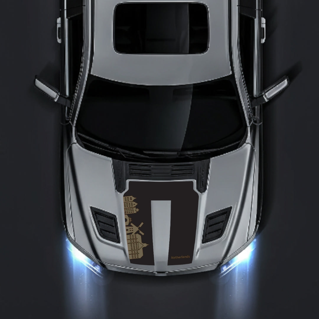 Performance Hood Panel Decal/Sticker - Netherlands Skyline Graphic Kit - For Dodge RAM 1500 2019-2025 - Premium Vinyl