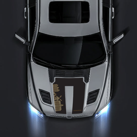 Performance Hood Panel Decal/Sticker - Netherlands Skyline Graphic Kit - For Dodge RAM 1500 2019-2025 - Premium Vinyl