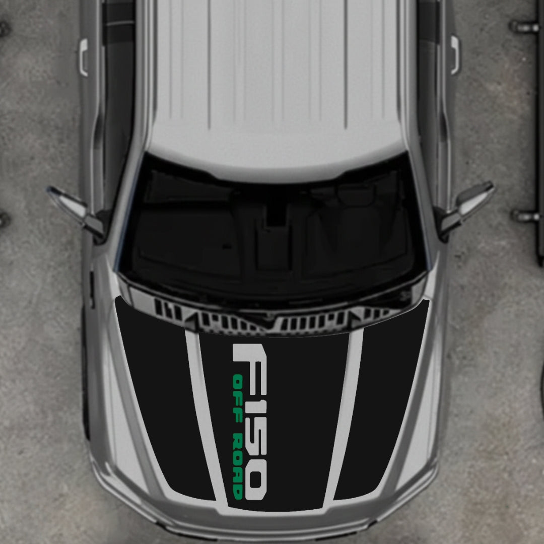Hood Panel Decal/Sticker - Style 10 Graphic Kit - For Ford F-150 2020-2026 - Premium Vinyl