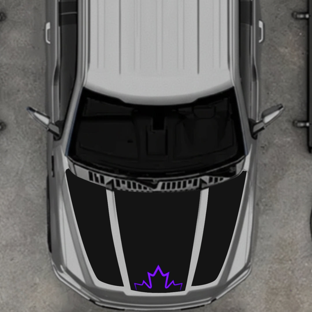 Hood Panel Decal/Sticker - Canada Style 10 Graphic Kit - For Ford F-150 2020-2026 - Premium Vinyl