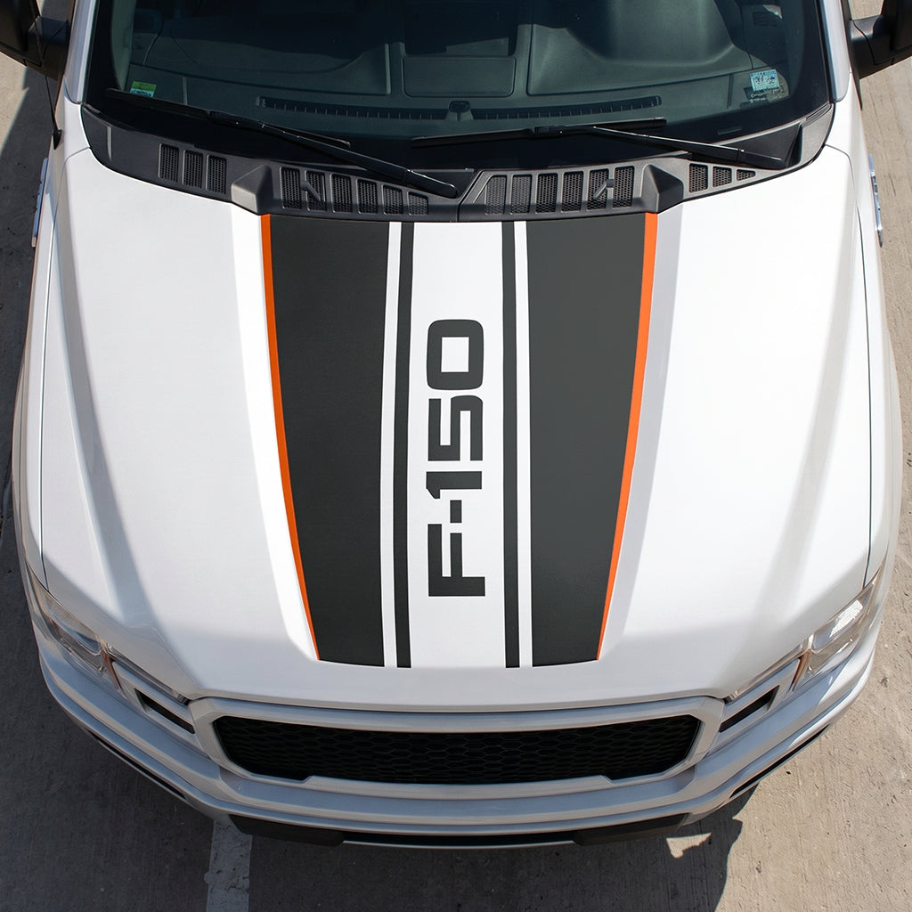 Hood Panel Decal/Sticker - Road F150 Graphic Decal Graphic Kit - For Ford F-150 2015-2020 - Premium Vinyl