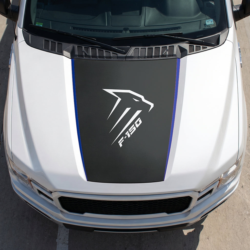 Hood Panel Decal/Sticker - Eagle Head Graphic Decal Graphic Kit - For Ford F-150 2015-2020 - Premium Vinyl