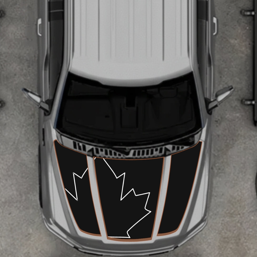 Hood Panel Decal/Sticker - Canada Style 26 Graphic Kit - For Ford F-150 2020-2026 - Premium Vinyl