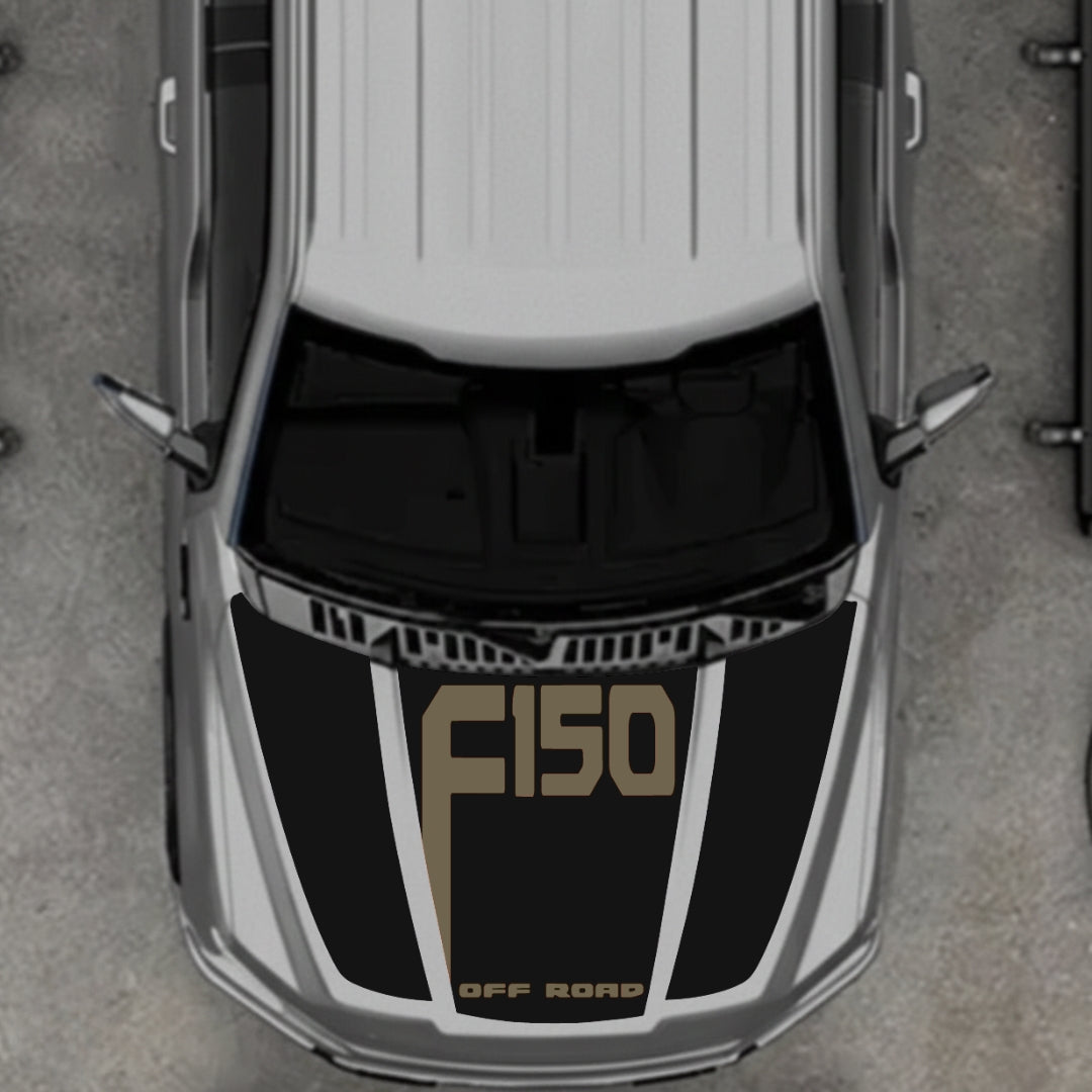 Hood Panel Decal/Sticker - Style 23 Graphic Kit - For Ford F-150 2020-2026 - Premium Vinyl