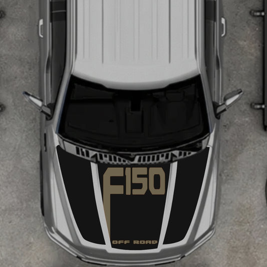 Hood Panel Decal/Sticker - Style 23 Graphic Kit - For Ford F-150 2020-2026 - Premium Vinyl