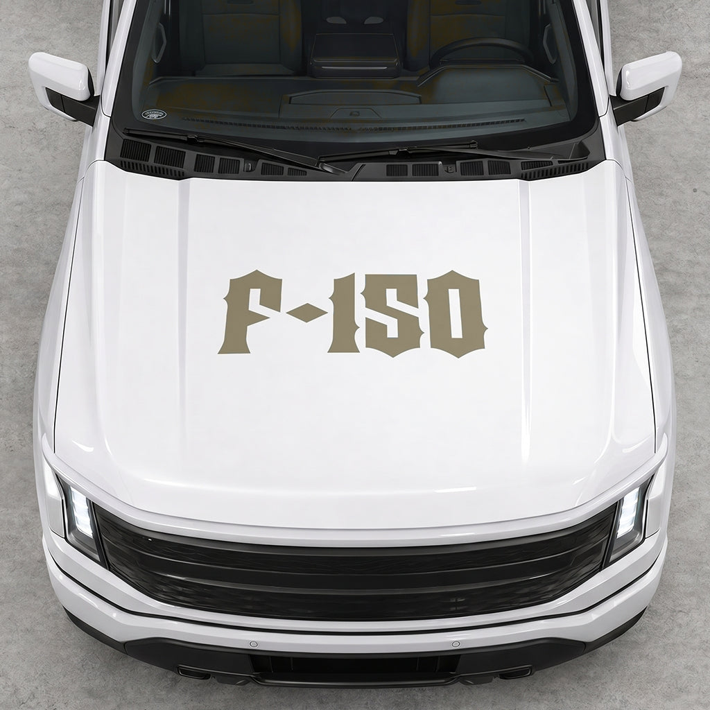 Hood Panel Decal/Sticker - Cut Lightning F150 Graphic Decal Graphic Kit - For FORD F-150 2015-2020 - Premium Vinyl