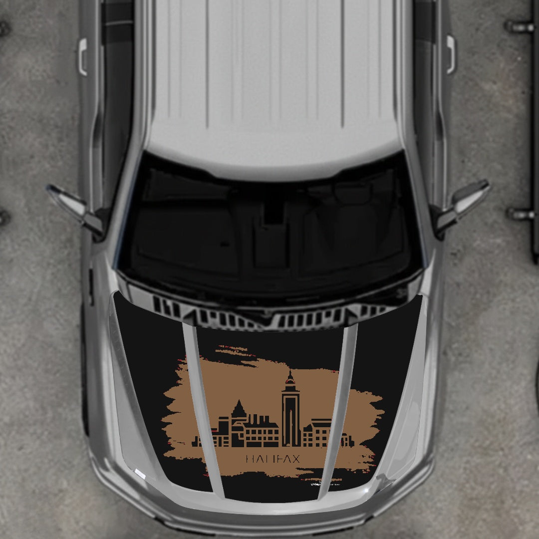 Hood Panel Decal/Sticker - Halifax Graphic Kit - For Ford F-150 2020-2026 - Premium Vinyl