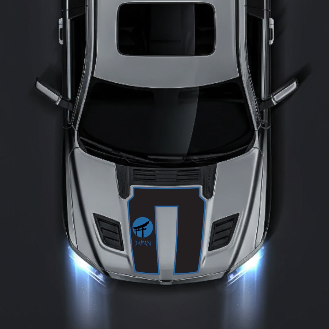 Hood Panel Decal/Sticker - Japan - Border Graphic Kit - For Dodge RAM 1500 2019-2025 - Premium Vinyl